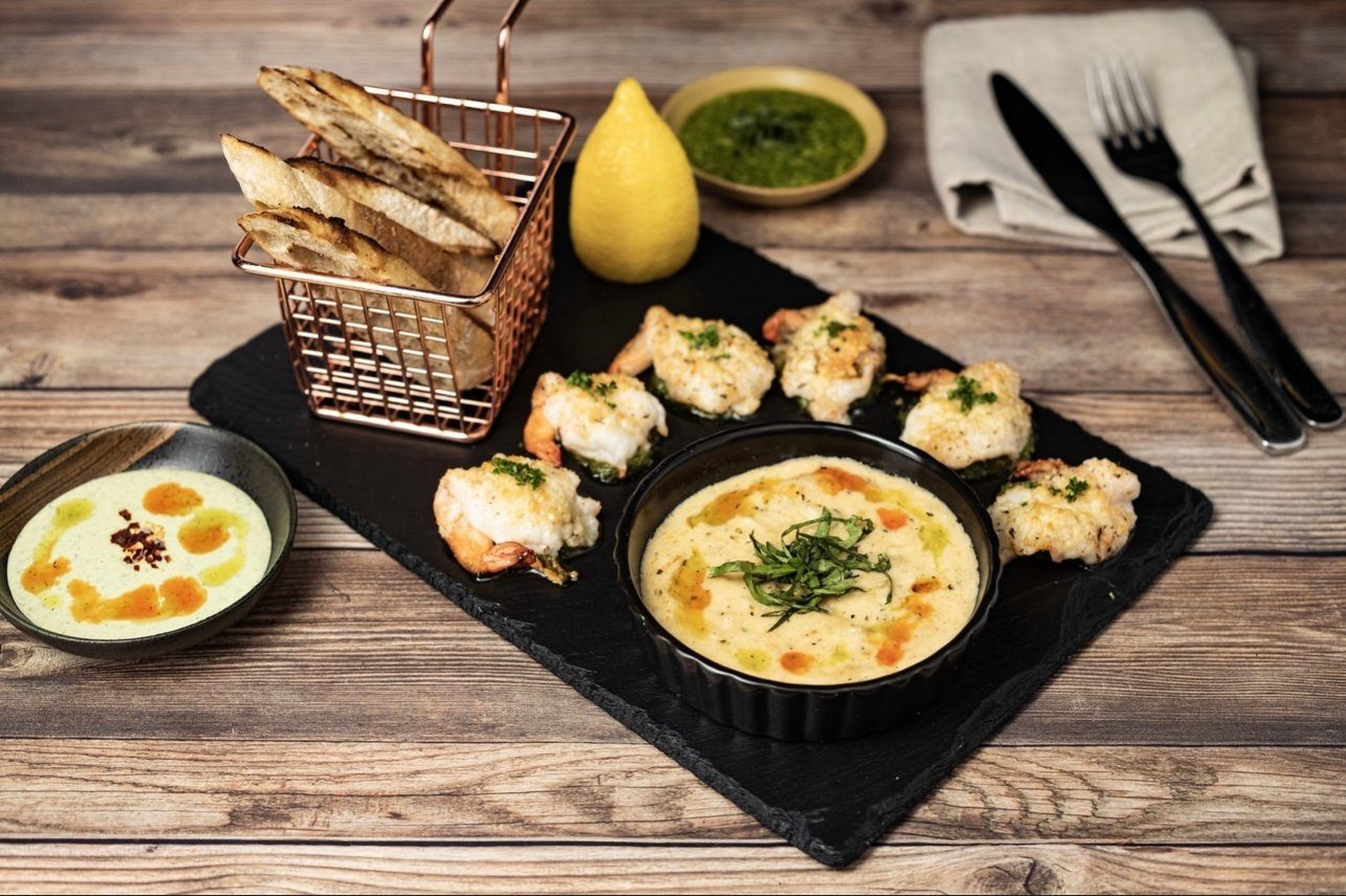Butterflied Shrimp.