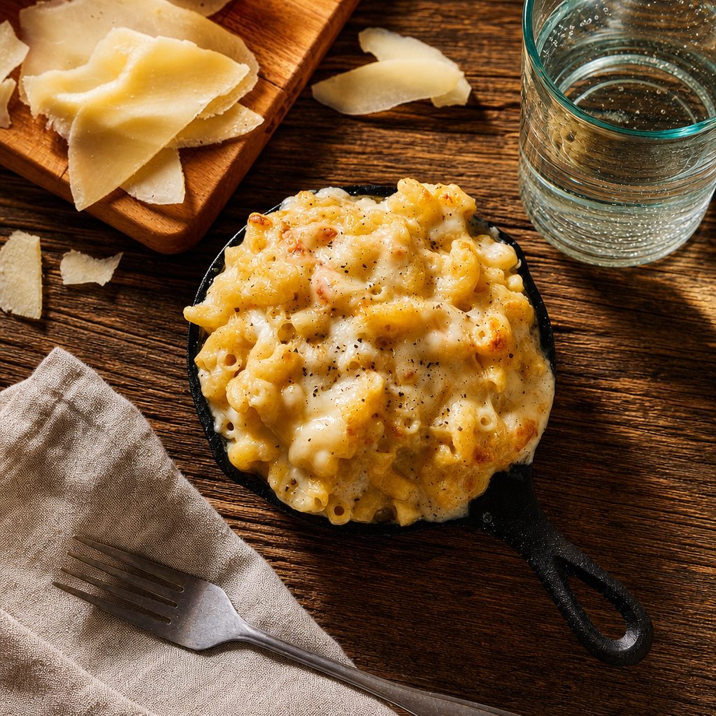 Garlic Parm Mac.